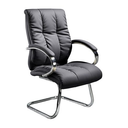 Thick foam leather Alpha office chair with padded armrests