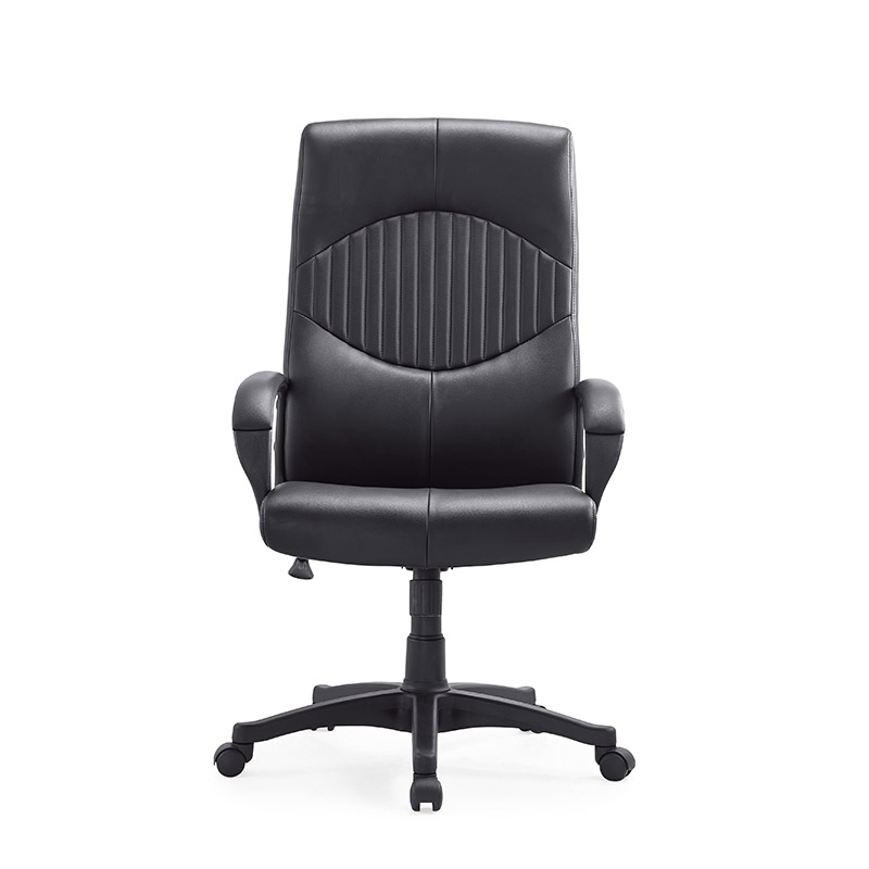 1 Black Adjustable Alpha Leather chair with armrests