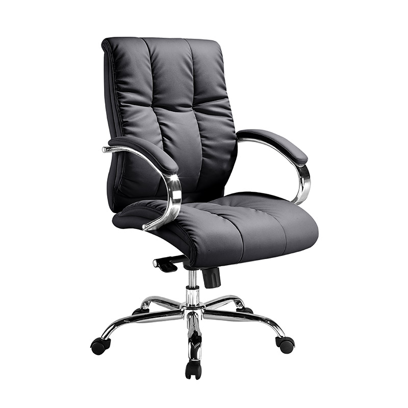 1 black padded luxury office chair from Alpha Industries