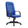 Blue colour office chair with a foamed backrest and gas lift by Alpha