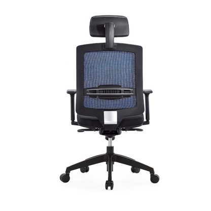 Alpha office chair with adjustable height, headrest, mesh backrest, foam seating and wheels