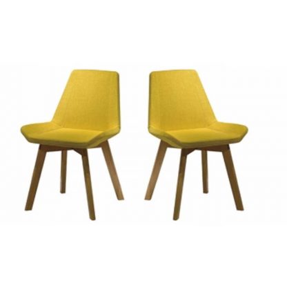 Alpha yellow chair with soft seating
