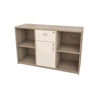 Large wooden office cupboard for storage by Alpha