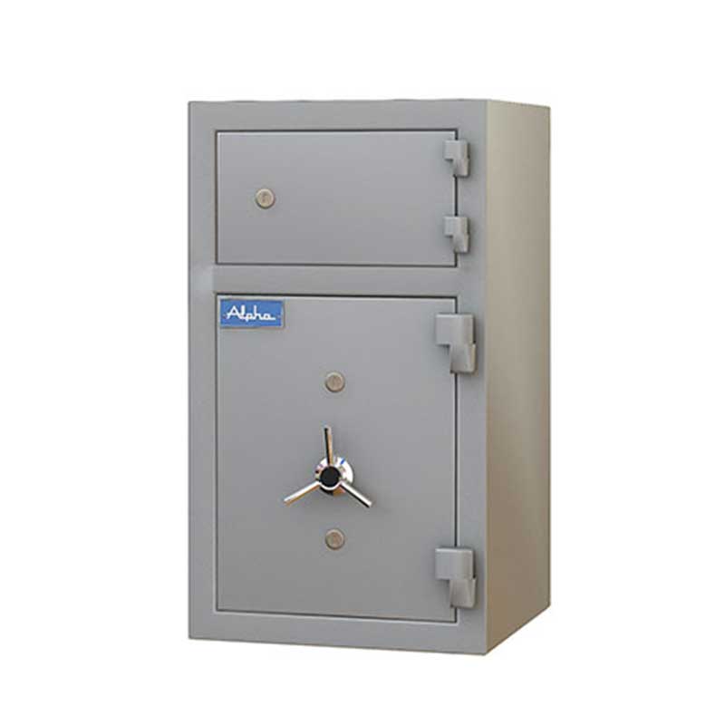 Drop-Safe-M90 Buy a grey colour Drop Safe with two locks by Alpha Industries