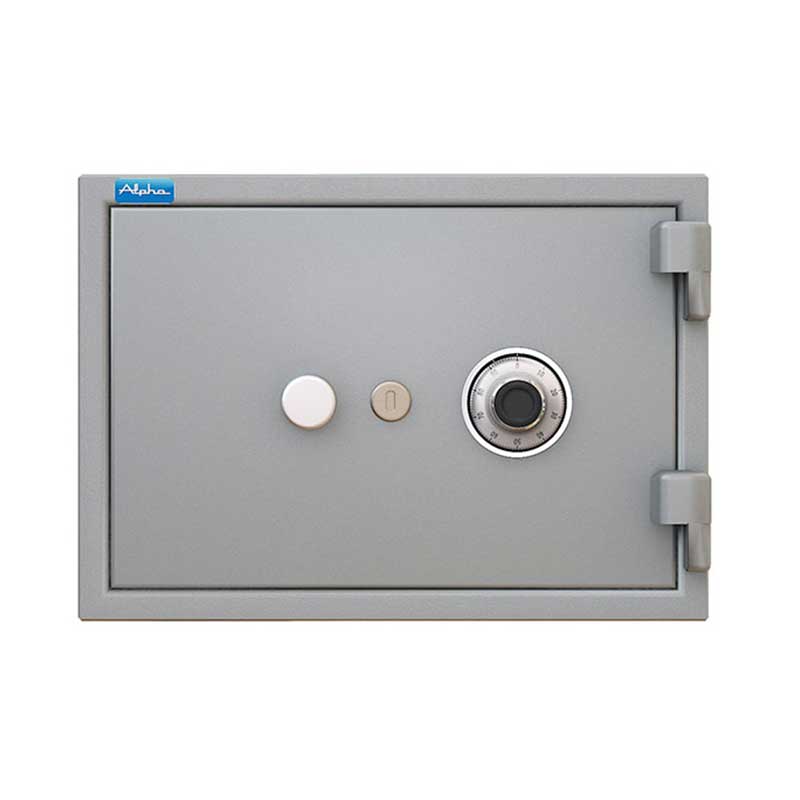 hs2000 Alpha home safe with 1 key lock and combination